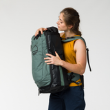 Wild Country Climbing Crag Hauler 40 Backpack Outdoor Action Black/Marsh - Dual-density back panel