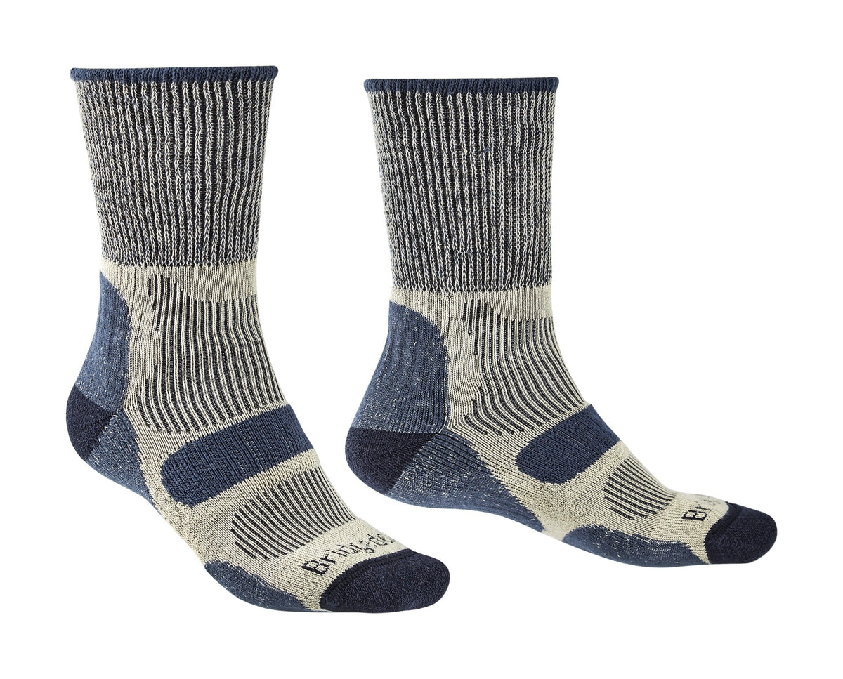 Bridgedale Men's Hike Lightweight Coolmax Comfort Boot Socks in Indigo, product view