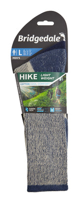 Bridgedale Men's Hike Lightweight Coolmax Comfort Boot Socks in Indigo, alternate view 3