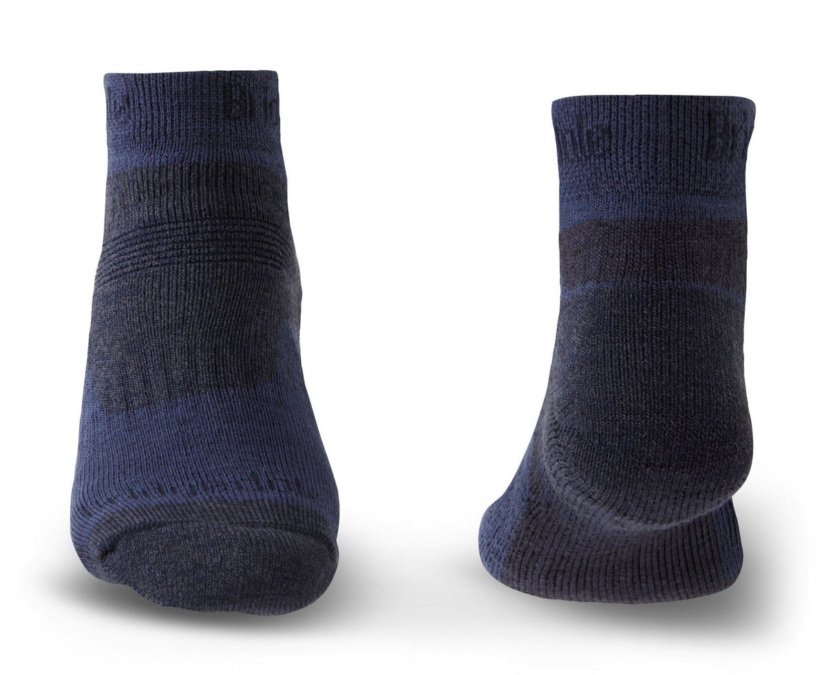 Bridgedale Men's Hike Midweight Merino Performance Ankle Socks in Navy, alternate view 1
