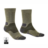 Bridgedale Men's Hike Midweight Merino Performance Boot Socks in Green, product view