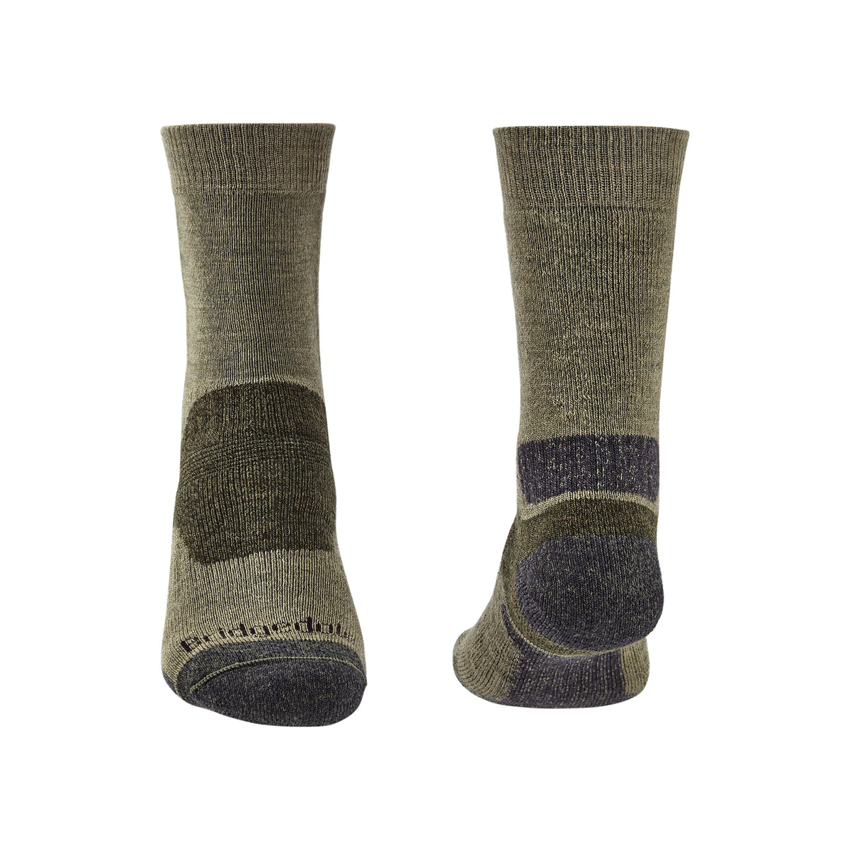Bridgedale Men's Hike Midweight Merino Performance Boot Socks in Green, alternate view 2