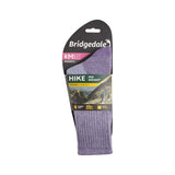 Bridgedale Women's Hike Midweight Merino Comfort Boot Socks in Violet, alternate view