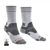 Bridgedale Women's Hike Midweight Merino Performance Boot Socks in Silver Grey, product view