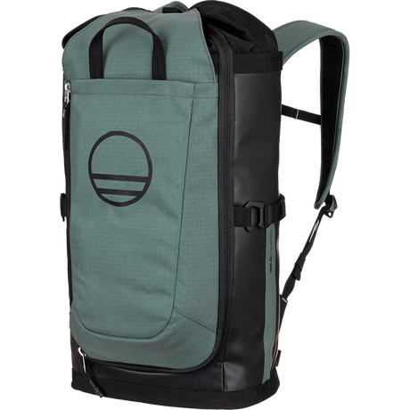 Wild Country Climbing Crag Hauler 25 Backpack Outdoor Action Black/Marsh - Front Angled