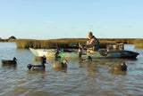 Mission CATCH 390 kayak, Camo kayak in use on calm water