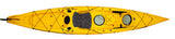 Mission CATCH 420 EXP kayak, Yellow, top view