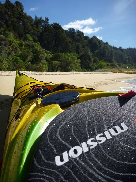 Mission ECO BEZHIG 540 kayak, Yellow deck and cockpit detail