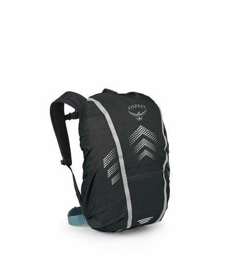 Osprey Hi-Vis Commuter Raincover Outdoor Action Black- front