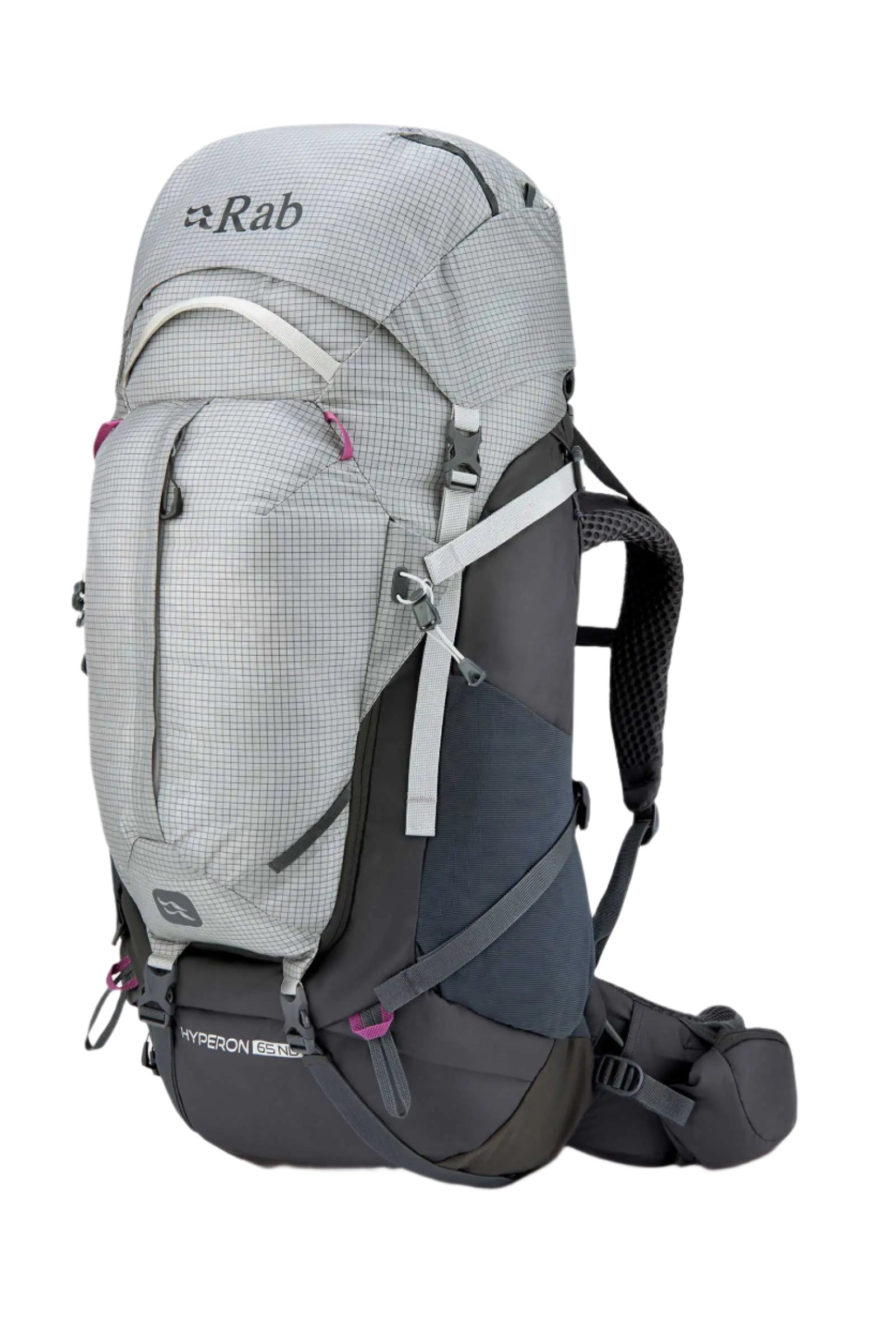 Rab Women's Hyperon ND65L Trekking Pack in Dark Pewter/Anthracite - front