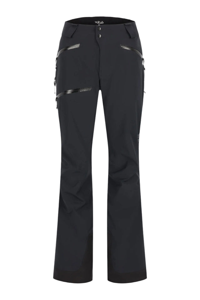 Rab Women's Khroma Kinetic Waterproof Ski Pants in Black - front