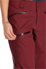 Rab Women's Khroma Kinetic Waterproof Ski Pants in Deep Heather - thigh pocket, detail