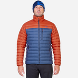 Mountain Equipment Earthrise Men's Jacket Outdoor Action Dusk/RedRock- front fit on model