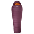 Mountain Equipment Classic Eco 300 Women's Sleeping Bag in Raisin - product preview showing 700+ fill power recycled down and Mountain Fit construction