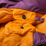 Full-length Gemini zip baffle detail on Mountain Equipment Classic Eco 300 Women's Sleeping Bag in Raisin