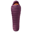 Mountain Equipment Classic Eco 500 Women's Sleeping Bag in Raisin - product preview showing 700+ fill power recycled down and Mountain Fit construction