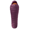 Mountain Equipment Classic Eco 500 Women's Sleeping Bag in Raisin - product preview showing 700+ fill power recycled down and Mountain Fit construction