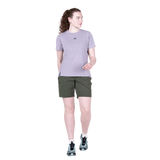 Mountain Equipment Dynamo Women's Short in Buckthorn - back view showing zipped rear pocket