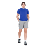 Mountain Equipment Dynamo Women's Short in Tufa - back view showing zipped rear pocket