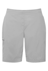Mountain Equipment Dynamo Women's Short in Tufa - front view showing stretch waistband and hand pockets