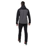 Adjustable cuff with bar tack reinforcement on Mountain Equipment Frontier Men's Jacket in Anvil Grey/Black