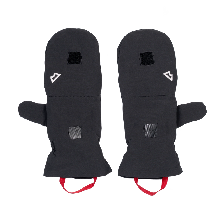 Mountain Equipment G2 Alpine Combi Mitt in Black/Black - fingerless glove configuration for maximum dexterity