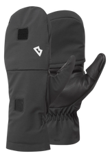 Mountain Equipment G2 Alpine Combi Mitt in Black/Black - mitt closed showing fold-over design