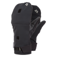 Mountain Equipment G2 Alpine Combi Mitt in Black/Shadow - showing convertible mitt and fingerless glove design