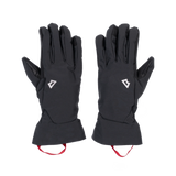 Mountain Equipment G2 Alpine Men's Glove in Black/Black - palm view showing water-resistant goatskin leather