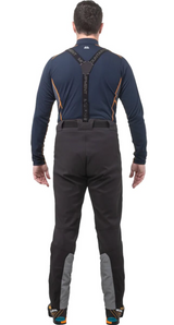 Mountain Equipment G2 GORE-TEX Mountain Men's Pant in Black - left side view showing thigh vent
