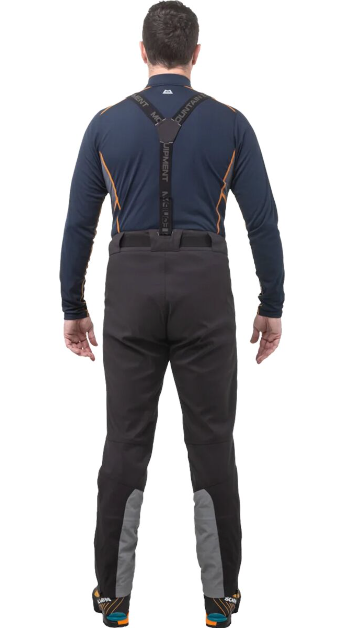 Mountain Equipment G2 GORE-TEX Mountain Men's Pant in Black - left side view showing thigh vent