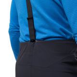 Zip-out stretch softshell gaiter with integrated lace hook on Mountain Equipment G2 Mountain Men's Pant in Black