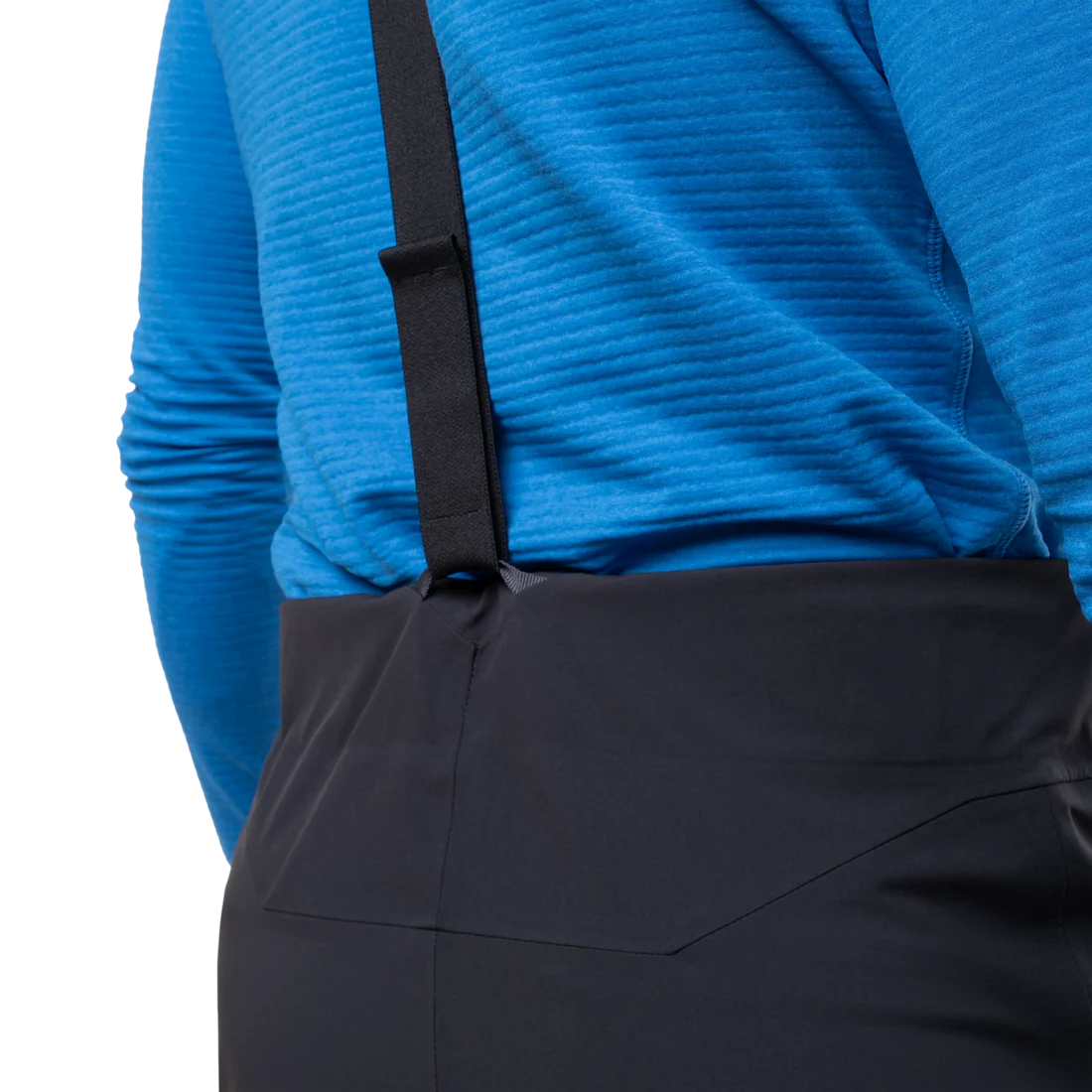 Zip-out stretch softshell gaiter with integrated lace hook on Mountain Equipment G2 Mountain Men's Pant in Black