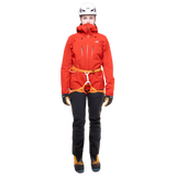 500D polyamide reinforced kick strip detail on Mountain Equipment G2 Mountain Women's Pant in Black for crampon protection