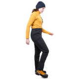 Mountain Equipment G2 Mountain Women's Pant in Black - right side view showing Mountain Fit