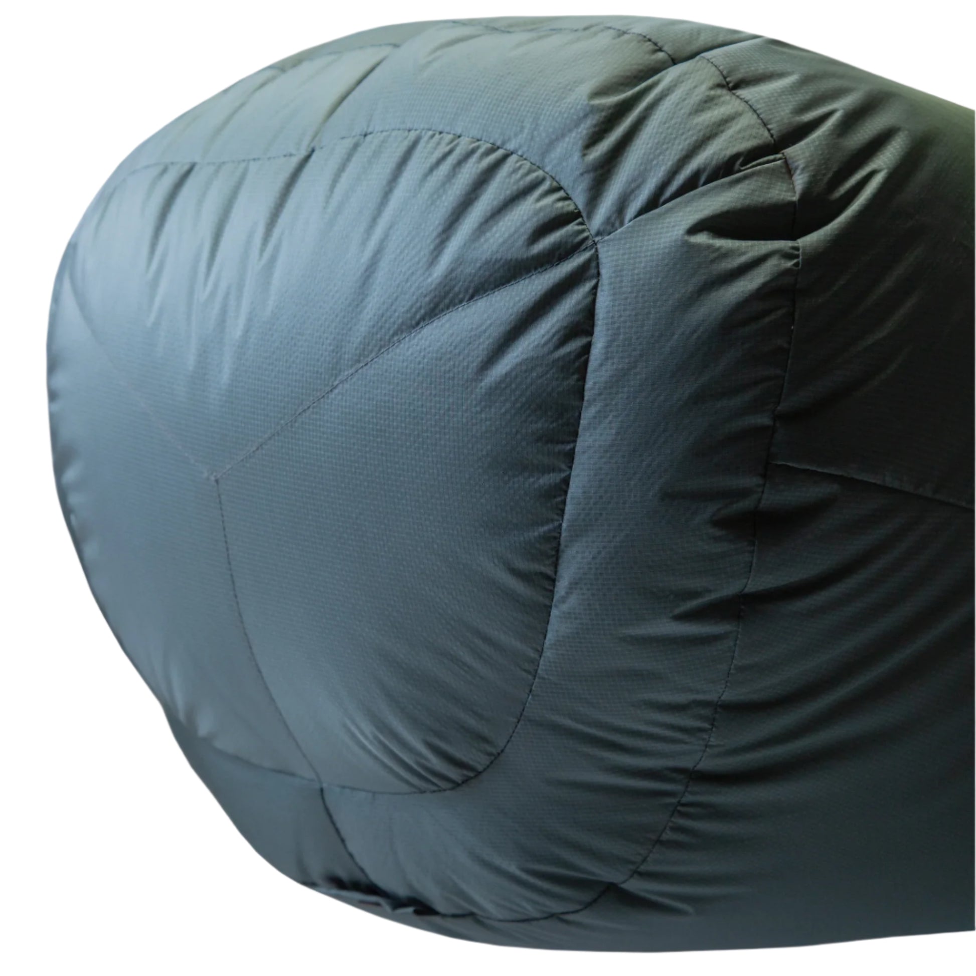Full-length Gemini zip baffle detail on Mountain Equipment Glacier 450 Women's Sleeping Bag in Sage