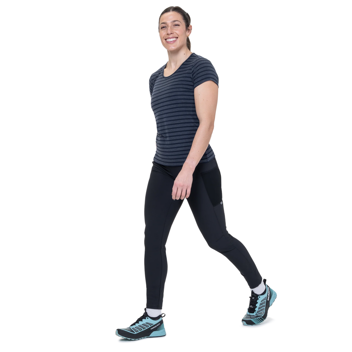 Mountain EquipmentMountain Equipment Groundup Stripe Women's TeeOutdoor Action