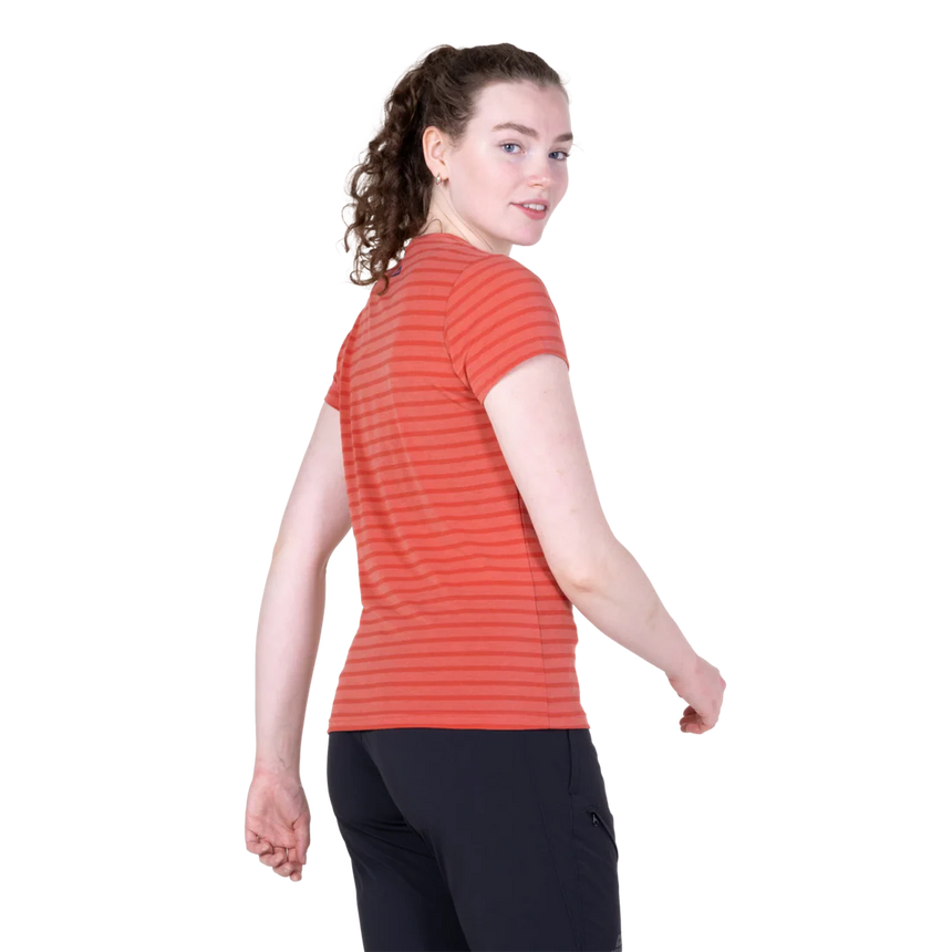 Mountain EquipmentMountain Equipment Groundup Stripe Women's TeeOutdoor Action