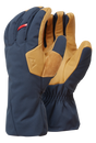 Mountain Equipment Guide Glove in Cosmos/Tan - showing waterproof DRILITE insert and goatskin leather palm