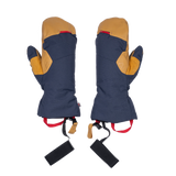 Mountain Equipment Guide Mitt in Cosmos/Tan - front view showing 160D Nylon Oxford outer fabric