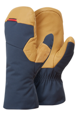 Mountain Equipment Guide Mitt in Cosmos/Tan - showing waterproof DRILITE insert and PrimaLoft insulation