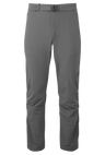 Mountain Equipment Ibex Mountain Men's Pant in Anvil Grey - front view showing integrated belt and zip pockets