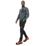 Ankle zip with internal gusset detail on Mountain Equipment Ibex Mountain Men's Pant in Black