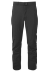 Mountain Equipment Ibex Mountain Men's Pant in Black - front view showing integrated belt and zip pockets