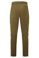 Mountain Equipment Ibex Mountain Men's Pant in Dark Olive - back view showing rear zip pocket