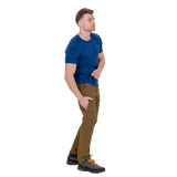 Ankle zip with internal gusset detail on Mountain Equipment Ibex Mountain Men's Pant in Desert Palm