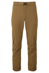 Mountain Equipment Ibex Mountain Men's Pant in Desert Palm - front view showing integrated belt and zip pockets