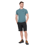 Mountain Equipment Ibex Mountain Men's Short in Black - front angle view