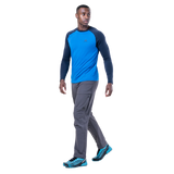 Mountain Equipment Ibex Pro Men's Pant in Anvil Grey - back view showing rear zip pockets