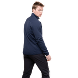 YKK centre front zip detail on Mountain Equipment Jorasses Lite Men's Jacket in Cosmos